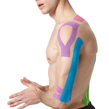 TAŚMA KINEZJOLOGICZNA PLASTRY TAPE TEJPY KINESIOTAPING TEJP PRO 5MX5CM