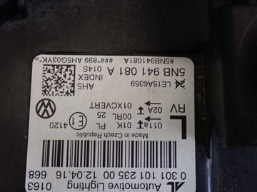 фото thumb №7, Vw tiguan ii повний led 15- фара лівий лампа ліва