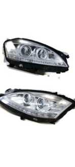 фото thumb №13, Mercedes w221 лампа права передня ксенон lift uk