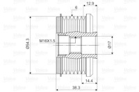 фото thumb №3, Valeo шків генератора 588002