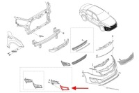 фото thumb №3, Kia optima iii заглушка протитуманної фари перед 865522t500
