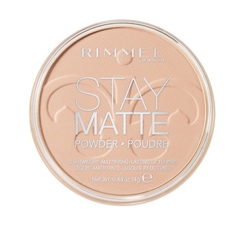 Прессованная матирующая пудра для лица Stay Matte 003 Peach Glow Rimmel 14 г