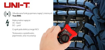 Мультиметр True RMS UNI-T 203+ с клещами до 600 В