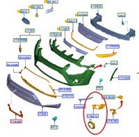 фото thumb №14, Решётка правая галоген kuga mk1 2008-2012 ford оригинальный номер _ 1494041 _ 8v41-19953-aa