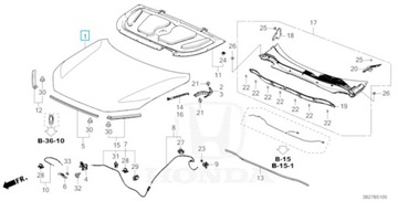 фото thumb №13, Капот honda crv vi 2023-2025r новый модель оригинал