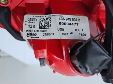 фото thumb №9, Лампа праві зад права задня w кришка багажника audi a6 c7 sedan led usa