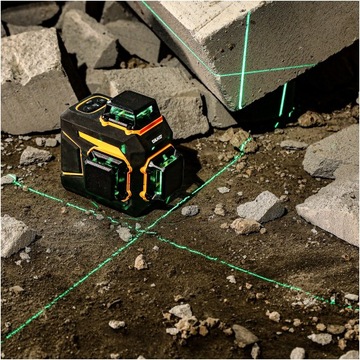 ЛАЗЕРНЫЙ УРОВЕНЬ 360 ПЛОСКОСТЬ 3D CROSS PRO GREEN DEKO DKLL12PB2