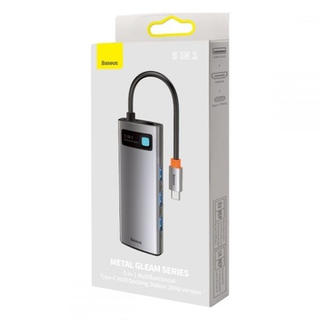 Baseus Metal Gleam HUB 5in1 USB-C PD 100W HDMI 4K 3xUSB 3.0 док-станция