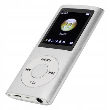 MP3 MP4 ПЛЕЕР БЕСПЛАТНЫЕ НАУШНИКИ СЕРЕБРЯНЫЕ