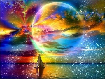 Алмазная вышивка, Алмазная живопись, Алмазная мозаика, RAINBOW PRIEST