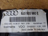 фото thumb №11, Audi tt 8j 2.0 tfsi 06-14 счетчик приборы 8j0920980e