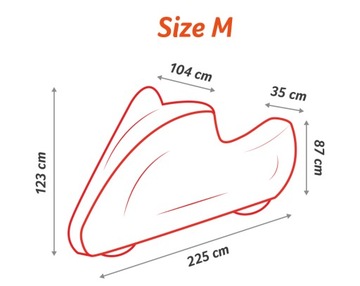 Польский всесезонный брезентовый чехол на мотоцикл Motorcycle Protector M
