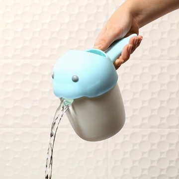 BABYONO КРУЖКА ДЛЯ МЫТЬЯ ВОЛОС КИТ РОЗОВЫЙ