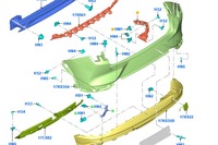 фото thumb №7, Ford mustang mach-e задній бампер кронштейн 2468996 новий оригінальний lj8b-17