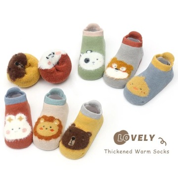 Детские носки противоскользящие ножки THICK COTTON махровые ABS 80-86-92