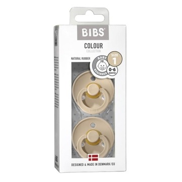BIBS DUO COLOUR DARK OAK S Smoczek Uspokajający kauczuk Hevea, BIBS