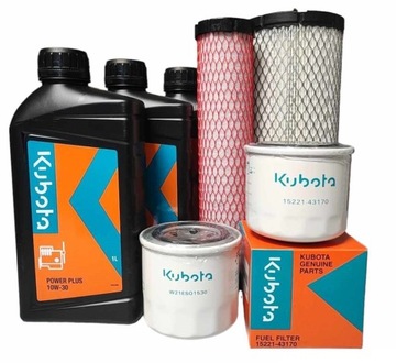 КОМПЛЕКТ ФИЛЬТРОВ MINIKOPARKA KX019-4 KUBOTA + МАСЛО POWER PLUS 10W30 3L