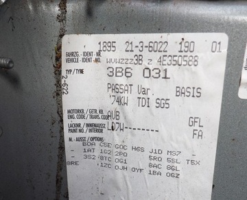 фото thumb №9, Vw passat b5 рестайлінг універсал 2000-05 двері ліві зад задні колір ld7w bez іржа