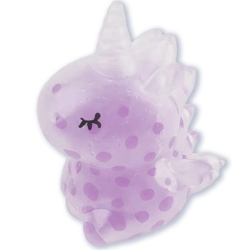 SQUISHY GNIOTEK ANTYSTRESOWY JEDNOROŻEC ŻELOWY Z KULKAMI DO ŚCISKANIA