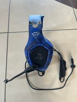 Синие игровые наушники PlayStation GXT