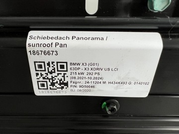 фото thumb №8, Bmw x3 g01 lci рестайлинг панорама стеклянный крыша sunroof люк новый 8068911