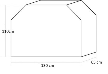 Крышка для гриля 130 х 65 х 110 см.