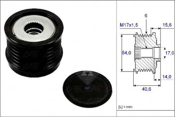 фото thumb №1, Ina колесо пасове генератора fiat 1,9d 2,0 multijet