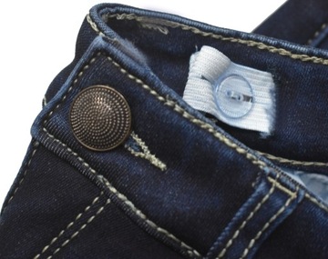 GRACE Jeans SPODNIE Ocieplane Polarem Elastyczne Granatowe QUALITY - 158