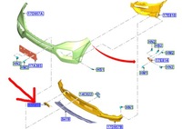 фото thumb №1, Заглушка фаркоп бампера перед ford explorer 20- st