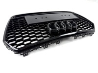 фото thumb №12, Решётка радиатора решётка радиатора audi a7 4g8 lift 14-17 образец rs7 plaster соты чёрный блеск