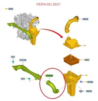 фото thumb №13, Труба воздуховод колено воздуха ford fiesta mk8 1.1