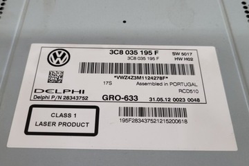 фото thumb №7, Радіо з навігація vw passat варіант b7 365 3c8035195f 1.6l дизель 77kw