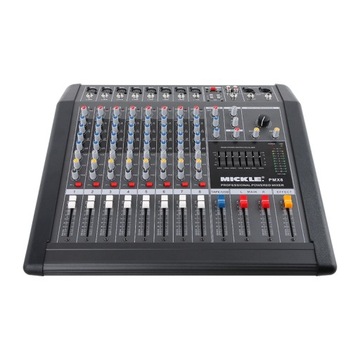 МОЩНЫЙ МИКШЕР PMX8 DSP, BLUETOOTH 2X300 Вт/RMS/4 Ом
