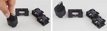 КНОПОЧНЫЙ ПЕРЕКЛЮЧАТЕЛЬ ПЕРА 1-0-2 XB2 ED33 КОРОТКИЙ