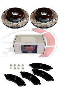 фото thumb №1, Dodge ram 1500 2006-2022 тормозные диски + тормозные колодки тормозные перед + пластины