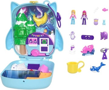 LALKA POLLY POCKET SOWA PIŻAMA PARTY SÓWKI zestaw do zabawy