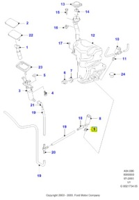 Уплотнение, омыватель фара ford galaxy 2000-2006 vy оригинальный номер 1043695 Недорого, фото thumb