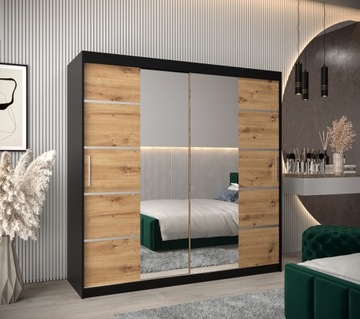Szafa przesuwna z lustrem garderoba VERONA 4 200cm