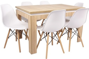 Скандинавский комплект SONOMA TABLE и 6 стульев КУХНЯ