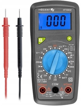 HOGERT HT1E602 ЦИФРОВОЙ МУЛЬТИМЕТР С ЖК-дисплеем