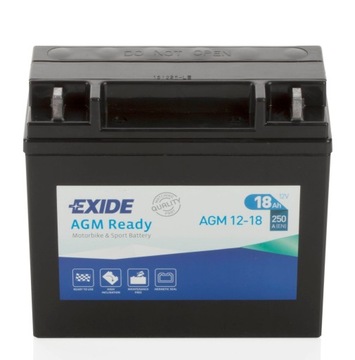 EXIDE ГЕЛЕВАЯ АККУМУЛЯТОРНАЯ БАТАРЕЯ 12 В 18 Ач 250 А ВЕЛОСИПЕДНЫЙ