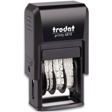 ШТАМП ДАТА ШТАМП TRODAT 4810 ЦИФРА ДАТА ГОД МЕСЯЦ ДЕНЬ ЧЕРНЫЙ ISO