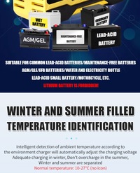 фото thumb №9, Зарядний пристрій акумуляторів автомобільних 12v-24v w pełni автоматична 12v 10a цифровий зарядний пристрій автомобільна