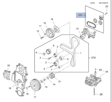 фото thumb №13, Набір ланцюга do валків розподільний вал opel b20dth gm95527799