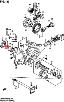 Сальник полуоси Suzuki Grand Vitara 09283-40039 40X62X12.9