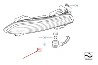 фото thumb №10, Bmw 6 e63 задний бампер свет заднего вида отражатель правый 63217165816