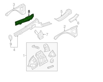 фото thumb №9, Фартук левый перед dodge challenger 15- 2015- 68230361ac оригинал