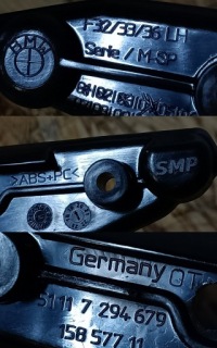 фото thumb №8, Bmw 4 f32 f32n f33 f33n направляющая кронштейн бампера левый перед 51117294679