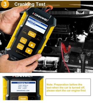 Счетчик аккумуляторов Konnwei KW510