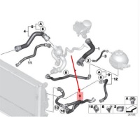 фото thumb №6, Пабтрубок  радиатора bmw 1 f20 17127596839 7596839 оригинальный